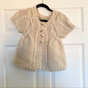 Abercrombie short sleeve cropped sweater